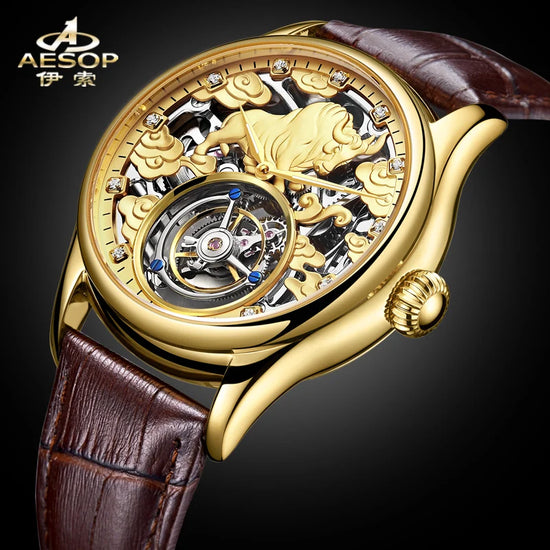 100% genuine tourbillon men&