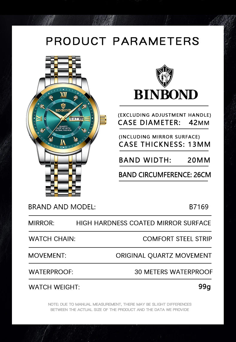 2025 Top Brand Luxury Fashion Diver Watch Men 30ATM Waterproof Date Clock Sport Watches Mens Quartz Wristwatch Relogio Masculino